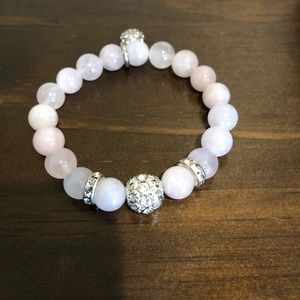 Rose quartz natural stone bracelet